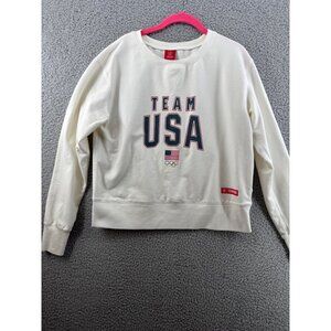 Team USA Olympic Sweatshirt Large White TEAM USA Size Large